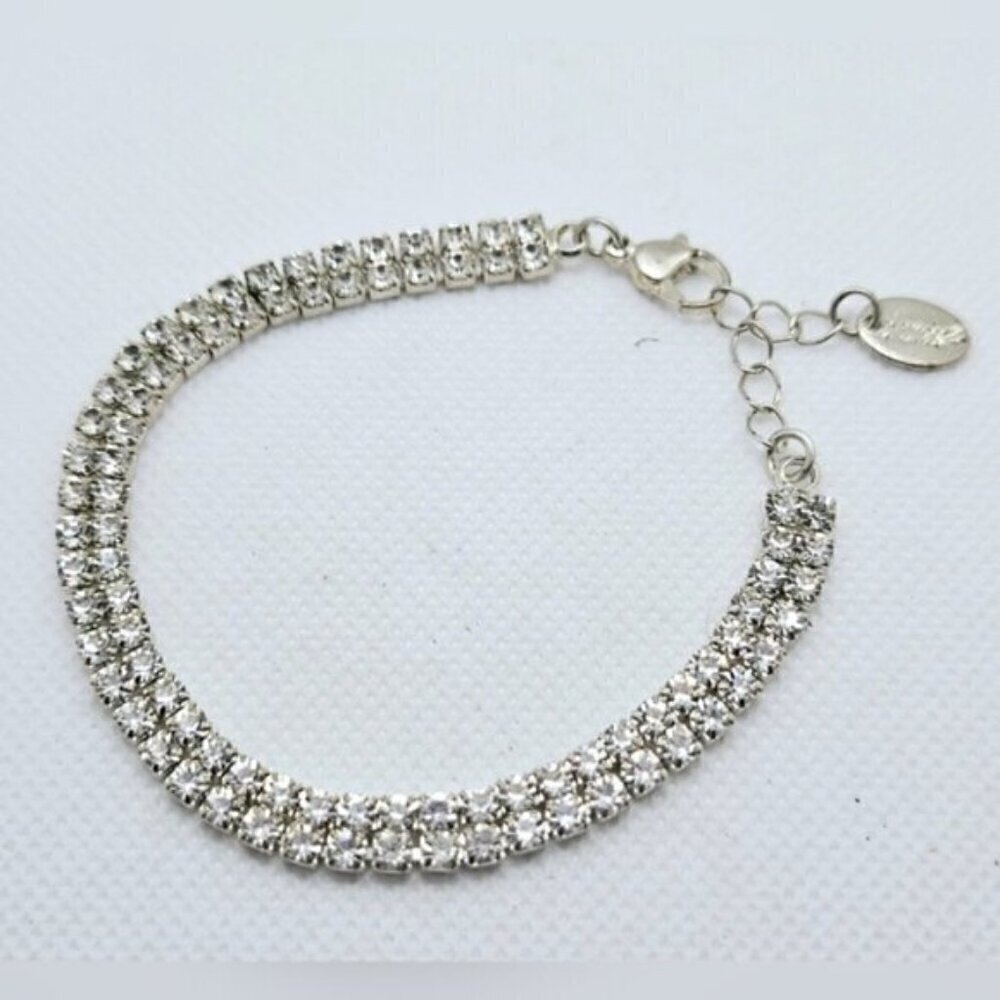 Diamond Simulants Earrings & Tennis Bracelet - Picture 3 of 7
